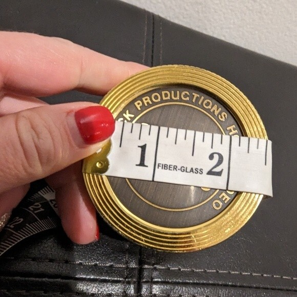 Angelus metal clock vintage 1980s Maljack Productions Home Video Motion Company - Picture 5 of 11